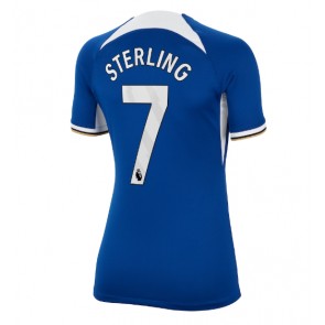 Chelsea Raheem Sterling #7 Replica Home Stadium Shirt for Women 2023-24 Short Sleeve